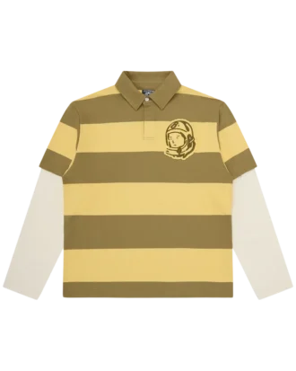 Applique astro layered stripe ls rugby shirt