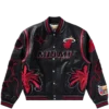 Bbc x jeff hamilton heat varsity jacket