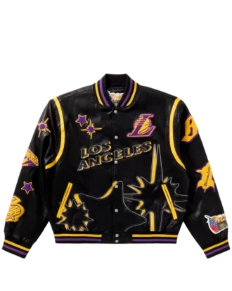 Bbc x jeff hamilton lakers varsity jacket