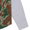 Burst camo half print poplin stripe shirt Burst camo half print poplin stripe shirt