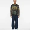 Camo curve ss knit (boxy fit)