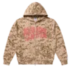 Camo zip hoodie