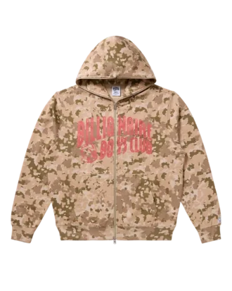 Camo zip hoodie