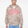Camo zip hoodie