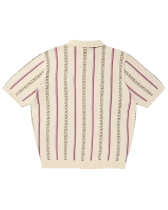 Chain polo sweater
