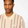Chain polo sweater