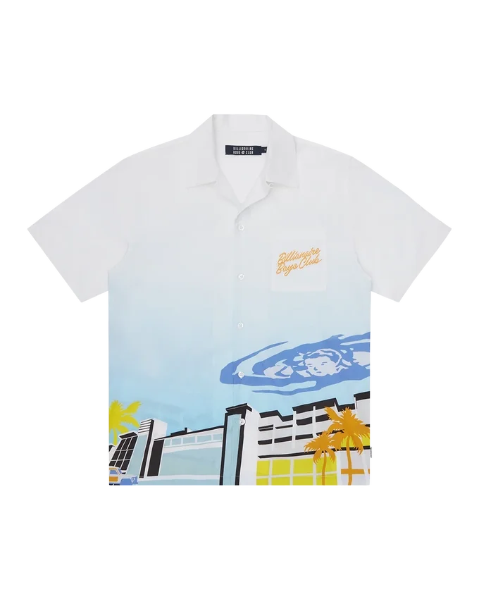 Chateau print poplin shirt Chateau print poplin shirt