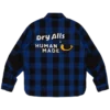 Check half-zip shirt