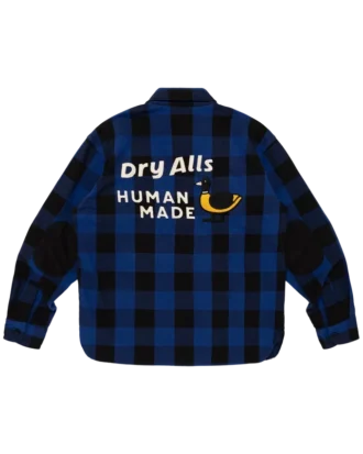 Check half-zip shirt