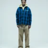 Check half-zip shirt