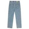 Check lined denim pant