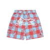 Checker running dog swim shorts