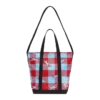 Checker running dog tote bag