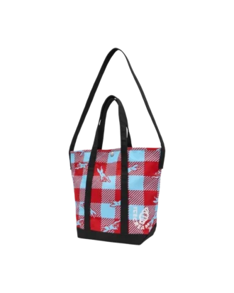 Checker running dog tote bag