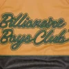 Club cracked leather varsity jacket