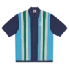 Collared knitted polo shirt