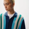 Collared knitted polo shirt