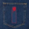 Crystal running dog denim pant