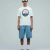 Denim painter shorts