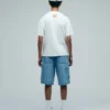 Denim painter shorts