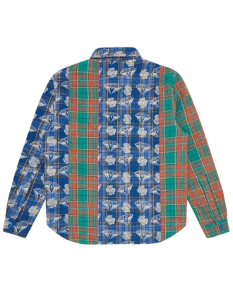 Diamonds & dollars check padded overshirt