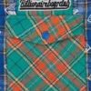 Diamonds & dollars check padded overshirt