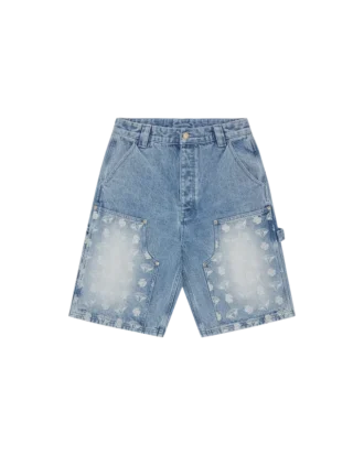 Diamonds & dollars denim carpenter short