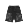 Diamonds & dollars denim carpenter short