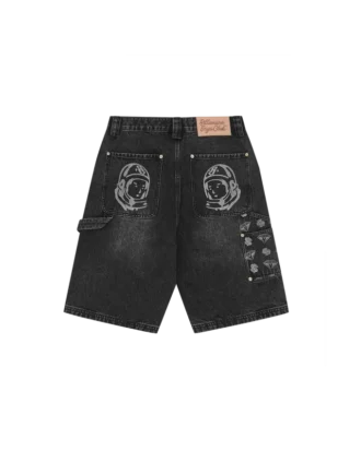 Diamonds & dollars denim carpenter short