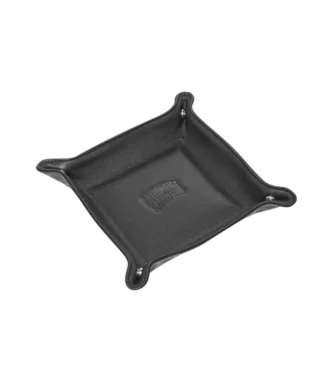 Diamonds & dollars large leather coin tray