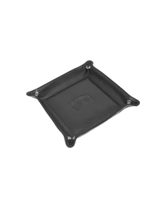 Diamonds & dollars large leather coin tray