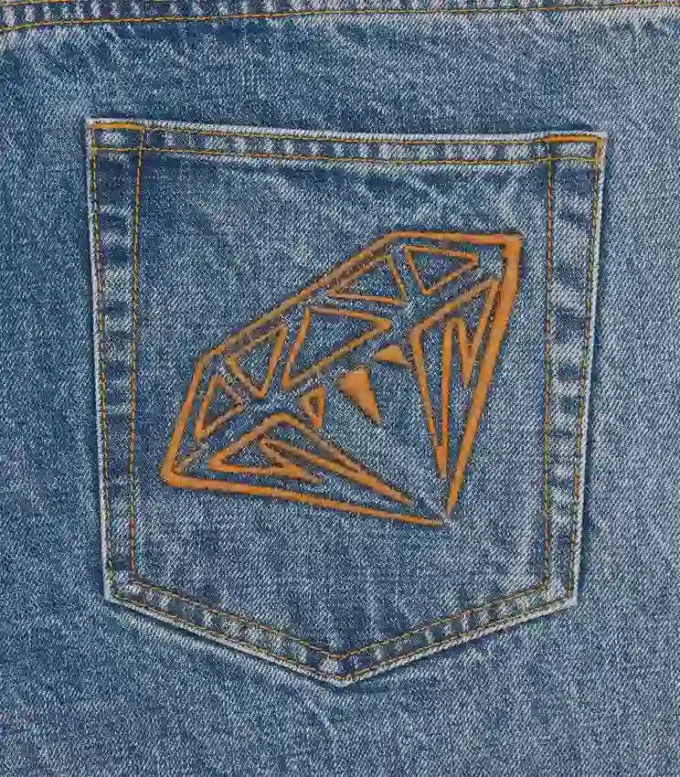 Diamonds & dollars selvedge denim pant