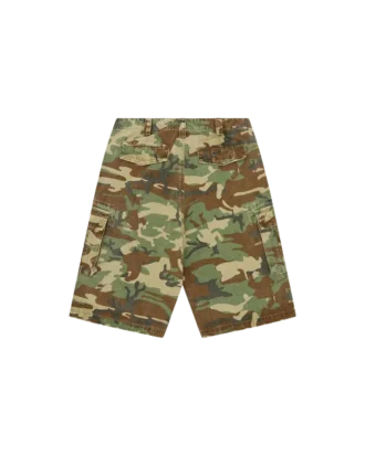 Distressed oversized cargo shorts