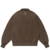 Emboridered logo damaged half zip sweatshirt Emboridered logo damaged half zip sweatshirt