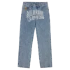Faded arch logo denim pants