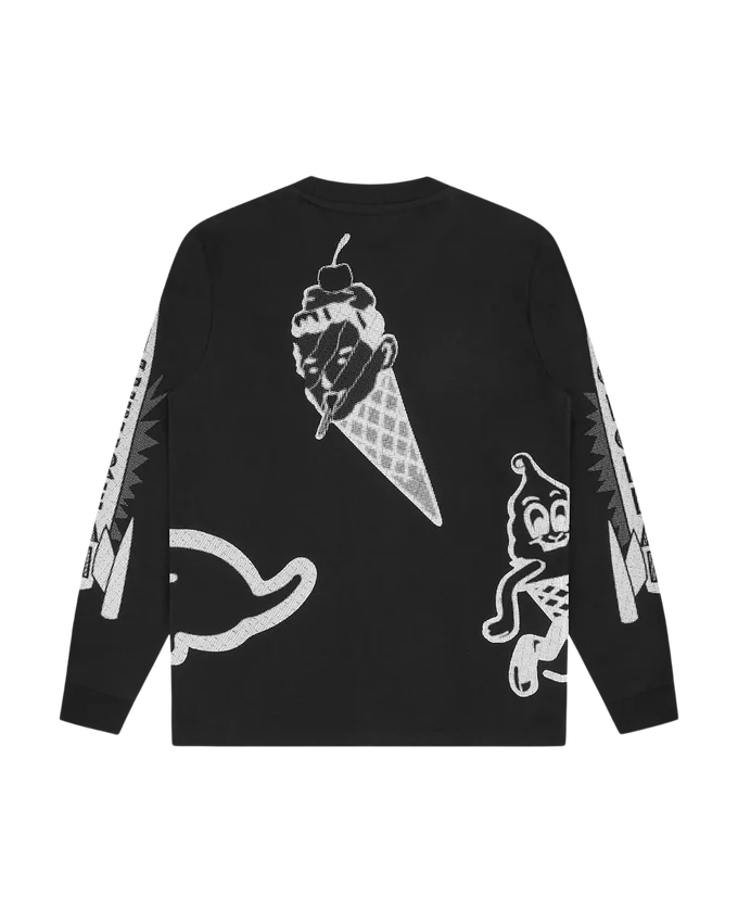 Halftone multi logo ls t-shirt Halftone multi logo ls t-shirt