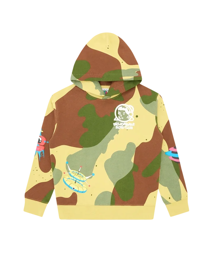 Kids all over space camo popover hood Kids all over space camo popover hood