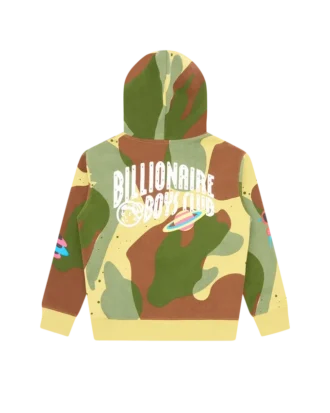 Kids all over space camo popover hood