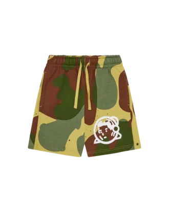 Kids all over space camo sweatshorts