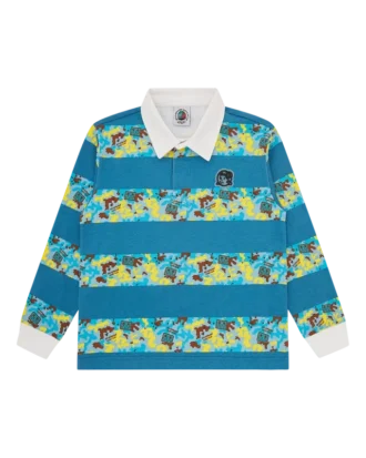 Kids robot camo rugby top Kids robot camo rugby top