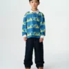 Kids robot camo rugby top