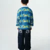 Kids robot camo rugby top