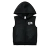 Kids sleeveless zip hoodie