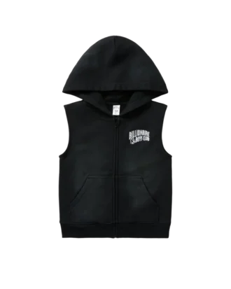Kids sleeveless zip hoodie
