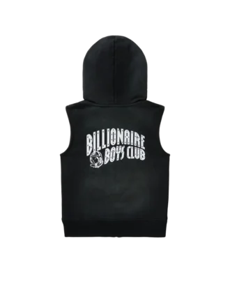 Kids sleeveless zip hoodie