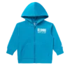 Kids straight font zip hoodie