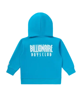 Kids straight font zip hoodie