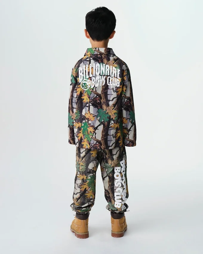 Kids tree camo arch logo astro coach jacket Kids tree camo arch logo astro coach jacket