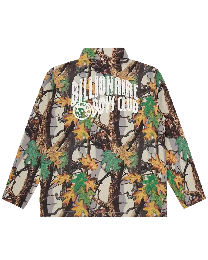 Kids tree camo arch logo astro coach jacket Kids tree camo arch logo astro coach jacket