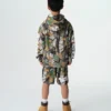 Kids tree camo popover hood